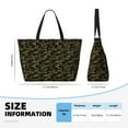 thumbnail image 4 of Fuzoiu Bamboo Print Waterproof Beach Tote Bag for Women Girls with Zipper,Sandproof Pool Swim Bag,Large Capacity Beach Travel Bag for Pool Swim Travel Everyday, 4 of 7