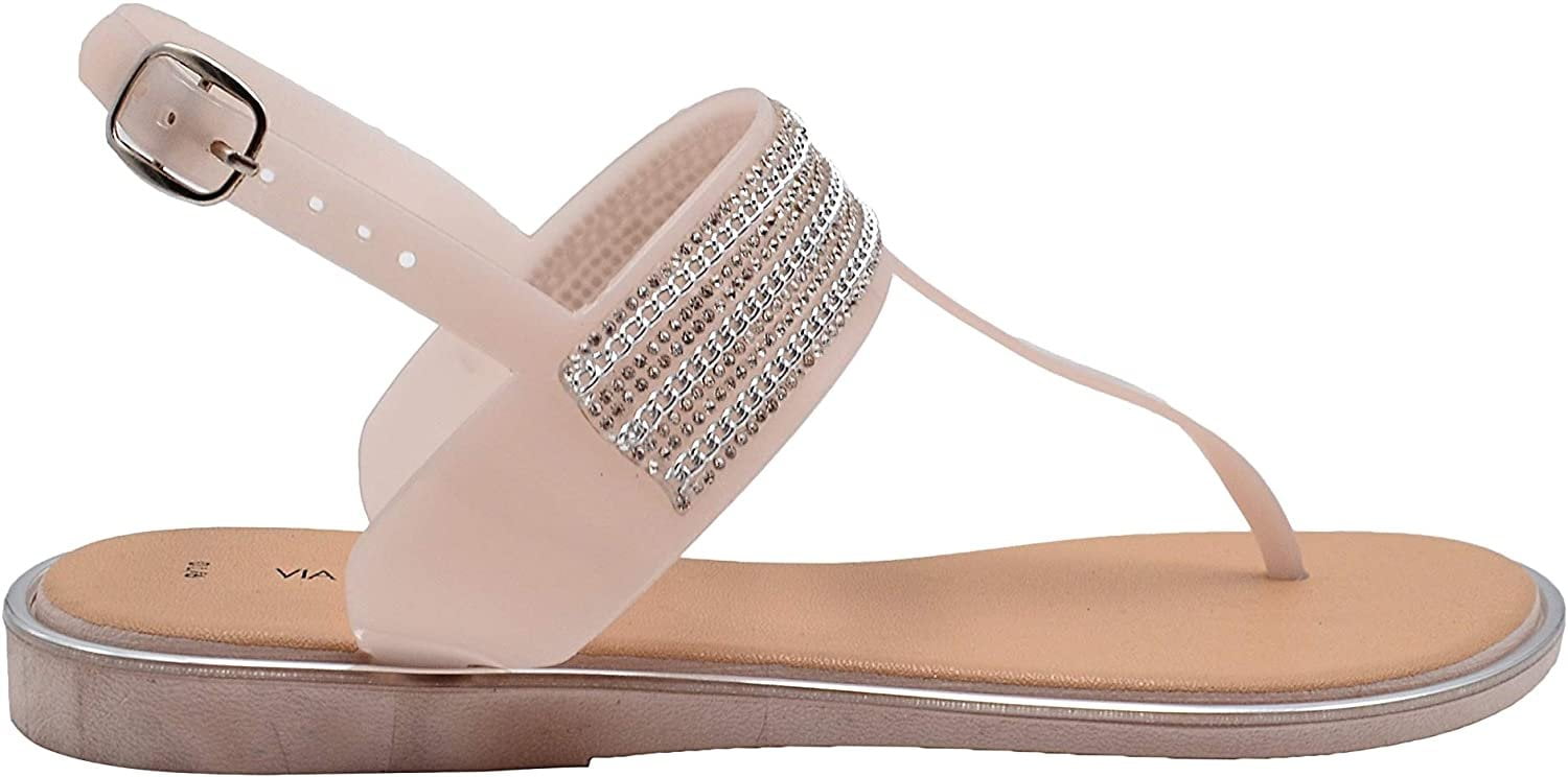Details about   Womens's White Gladiator Wedge Casual Comfy Rhinestone Bling Stylish Slide Shoes 