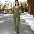 thumbnail image 2 of Active Women's Long Sleeve Zip-Up Top with Thumbholes - X Large, Green, 2 of 7
