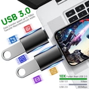 USB C to USB Adapter, Type C to USB A adapter 4-Pack, Type C USB 3.0 Charger OTG Converter