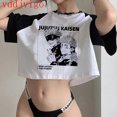 thumbnail image 3 of Camiseta corta de Anime japonés de Manga, camiseta de Jujutsu Kaisen, camisetas Gojo Satoru, camisetas recortadas de Yuji Itadori, camiseta gótica, 3 of 5