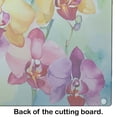 thumbnail image 2 of Orchids in Watercolor Glass Cutting Board Large 12 in x 15 in, 2 of 5