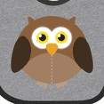 thumbnail image 4 of Inktastic Owl Fat Brown Boys or Girls Baby Bib, 4 of 4