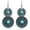 A9 turquoise two loops bronze, variant on Silver/Gold Boho Dangle Statement Earrings for Women Trendy,Handmade Vintage Dainty Cute Long Drop Summer Earrings,fashion Accessories Jewelry Gifts