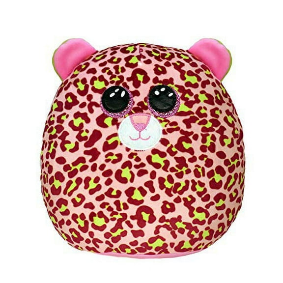 TY Squish-A-Boo Lainey Pink Leopard 10 Inch Plush