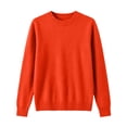 thumbnail image 4 of Sweaters for Women Trendy Long Sleeve Crewneck Fall Lightweight Loose Fit Knit Pullover Basic Tops(Red,S), 4 of 5