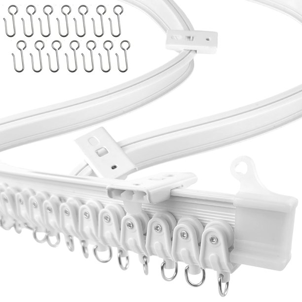 UrbanRed Flexible Ceiling Curtain Track, 3 Meters (9.8FT) Room