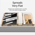thumbnail image 6 of Decase for Samsung Galaxy Z Fold 6 Case with Hinge Protection, Ultra Thin Built-in Screen Protector Kickstand Back Cover,Wireless Charger Compatible,Rugged Protection Slim Z Fold 6 Case,White+Gold, 6 of 7