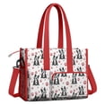 thumbnail image 2 of Teacher Tote Bag,Boston Terrier Puppy Dog Teacher Utility Tote Bag,Large Work Tote Bags for Women with Multiple Pockets,Top Zipper Closure,13.8x10.6x6.7 Inch, 2 of 5