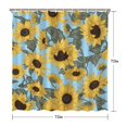 thumbnail image 5 of Waterproof Cute Sunflower Colorful Shower Curtain 72x72 Inch Boho Style Polyester Unique Shower Curtain for Bathroom Hotel Home Decor with 12 Plastic Hooks, 5 of 5