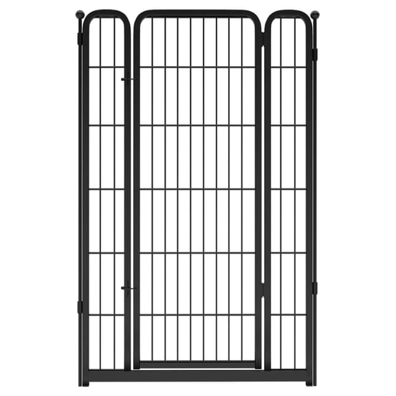 Homeplus XLMD Dog Playpen for Indoor Use, 1 Add-on Gate, 45" Height for Large Dogs, Black