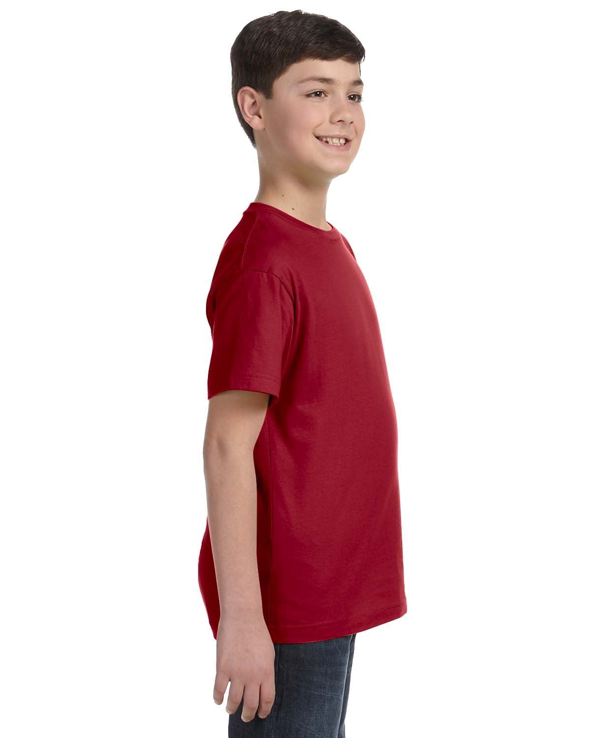 Aquaguard Boys 3-Pack T-Shirt Crew Neck Short Sleeve 100% Cotton Tee, Size: 4-14 - Small - Garnet