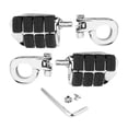 thumbnail image 1 of Par de reposapiés universales para motocicleta de 32 mm con soporte de fijación para moto ATV UTV Scooter, 1 of 5