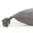 thumbnail image 2 of Rizzy Home Solid With Tonal Abstract Cotton Throw Pillow Grey, 2 of 6