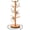 Natural, variant on Bamboohomie White Coffee Mug Tree, Mug Holder for Counter, Rotating 8-Hook Mug Tree Stand, White