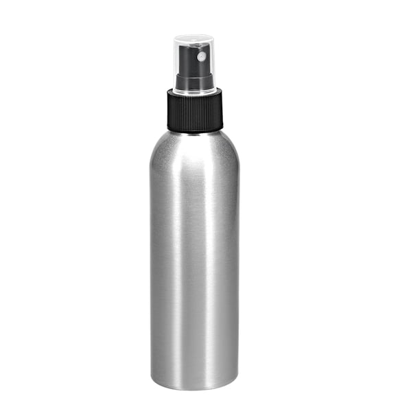 Botella de Spray de Aluminio Uxcell de 5oz/150ml con Pulverizador Negro
