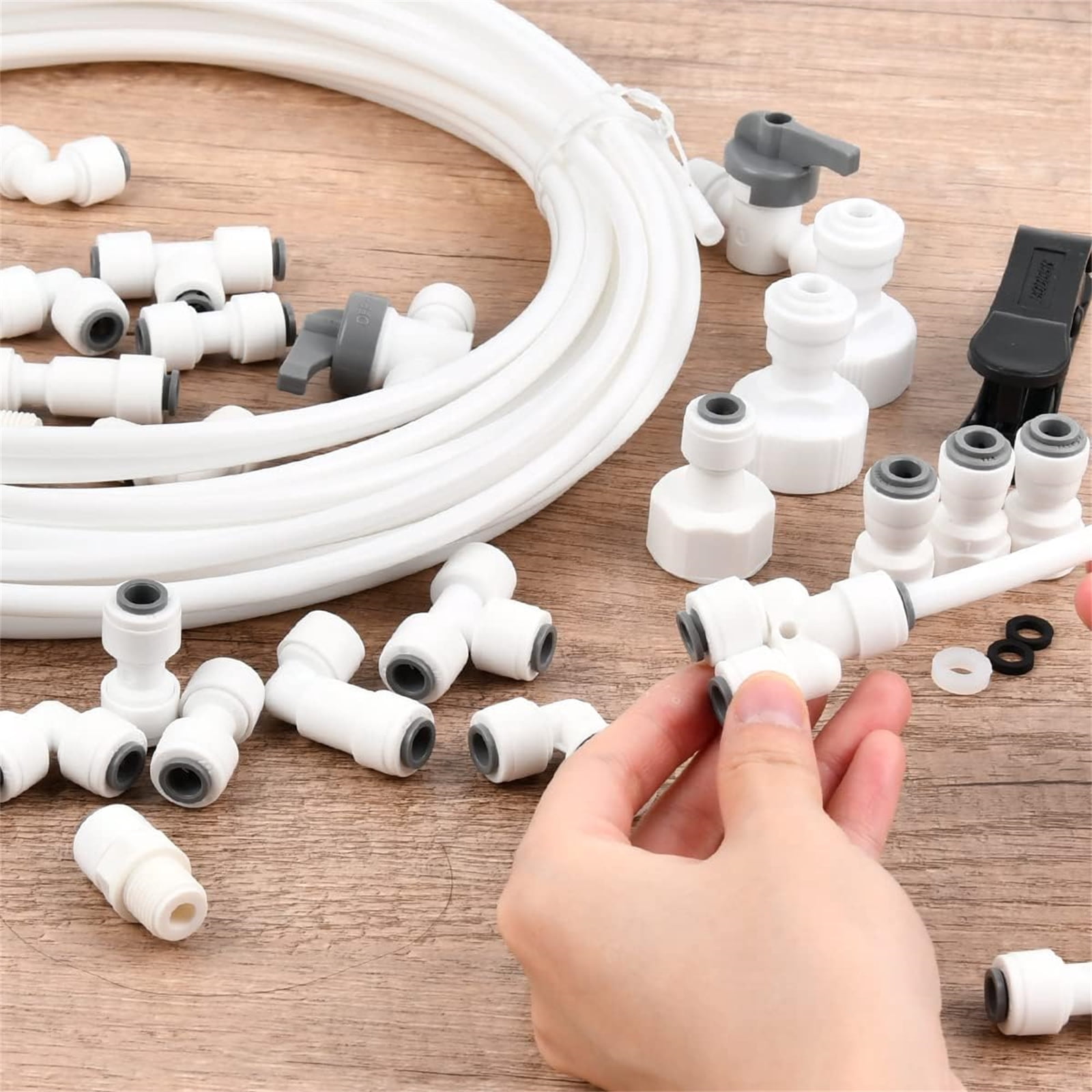 Water Supplies Kit 10m Set with Connectors Reliable 10m Fridges Water Connectiones Set Suitable for Household Appliances