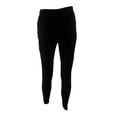 thumbnail image 2 of Kensie Womens Faux Suede Casual Leggings, Black, X-Small, 2 of 2
