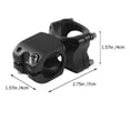 thumbnail image 4 of EeaseCA Mountain Bike Riser Stem Dead Fly Mountain Bike Aluminum Road Leading To The Riser (Black 25.4), 4 of 7