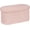 Pink, variant on Storage Ottoman for Dorm Room, Boucle Folding Storage Ottoman Foot Rest, 16.14 Inches Small Collapsible Ottoman Cube for Living Room White Cream