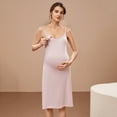 thumbnail image 4 of Pretty Comy Maternity Nursing Nightgown for Pregnant Women Breastfeeding Night Dress 3 Pack, 4 of 7