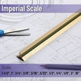 thumbnail image 3 of Mr. Pen- Architectural Scale Ruler, 12 inch, Gold, Aluminum Scale Ruler for Blueprints, 3 of 6