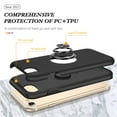 thumbnail image 4 of JTCASES for iPhone 6/6s Case, Car Mount Bracket 2-layer Hybird Shockproof PC TPU Anti-fall Slim Fit Lightweight Magnetic Cover for iPhone 6/6s, Black, 4 of 7