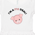 thumbnail image 4 of Inktastic I'm a Pig Deal cute pig pun Girls Toddler Dress, 4 of 5