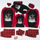 thumbnail image 1 of Pijamas familiares a juego de Navidad, conjunto de pijamas Multicolor, nieve, tres Gnomies, Cristo, 1 of 3