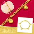 thumbnail image 3 of UOYOTT Gold Plated Heart Bracelet Non Fading Gold Bracelet бδ, 3 of 6