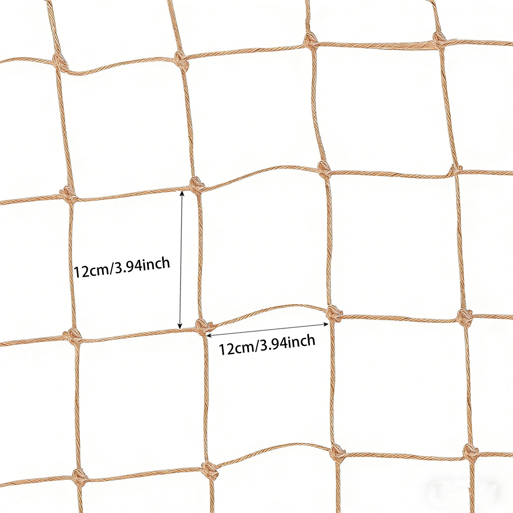 Natural Heavy Duty Jute Trellis Netting, Bexikou Garden Plant Support Net for Climbing Vine Plants, Cucumber, Fruits & Vegetables, Outdoor Garden Use (5.6 Ft x 8 Ft)