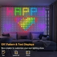 thumbnail image 3 of RGB Smart USB 400 LED Curtain Light With Dynamic Patterns For DIY Light Strip Application And Remote Music Synchronization Built-in Chip Suitable For Bedroom Valentine's Day Background Decoration, 3 of 11