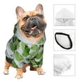 thumbnail image 4 of Bingfone Watercolor Green Leaves Dog Clothes Hoodie, Pet Winter Coat,Puppy Sweatshirts For Small Dogs Boy Girl,Suitable For All Breeds-Medium, 4 of 9