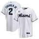 thumbnail image 3 of Camiseta de béisbol de los Marlins 2 Fans blancos Camiseta de béisbol de los Marlins Chisholm Jr. de la MLB, 3 of 5