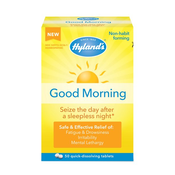 Hyland's Good Morning Tablets, Natural Relief of Fatigue and Drowsiness