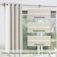 thumbnail image 4 of Cortinas Koufall, color crema, para oscurecer habitaciones, 214 cm de largo, 2 paneles, 4 of 9