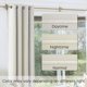 thumbnail image 4 of Cortinas Koufall, color crema, para oscurecer habitaciones, 214 cm de largo, 2 paneles, 4 of 9