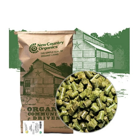 New Country Organics | Alfalfa Pellets for Livestock | Certified Organic and Non-GMO | 50 lbs