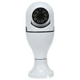 thumbnail image 2 of Cámara de bombilla WiFi - Cámara IP panorámica E27 de 1080P con giro e inclinación, inalámbrica, 2,4 GHz, 360 grados, con visión, detección de movimiento y alarma, color blanco., 2 of 9
