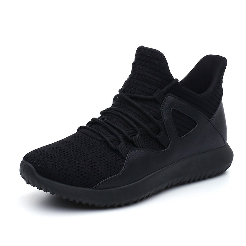 black casual sport shoes