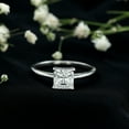 thumbnail image 6 of Rosec Jewels Lab Created Diamond Solitaire Ring - 1 ct Diamond Ring Princess Cut (6mm, Ef-Vs Quality) - Ready to Gift, 10K White Gold, US 8.50, 6 of 8
