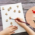 thumbnail image 4 of Minkissy 100 Pcs Unfinished Wood Numbers Scrapbook Embellishments Light Brown for DIY Projects, 4 of 6