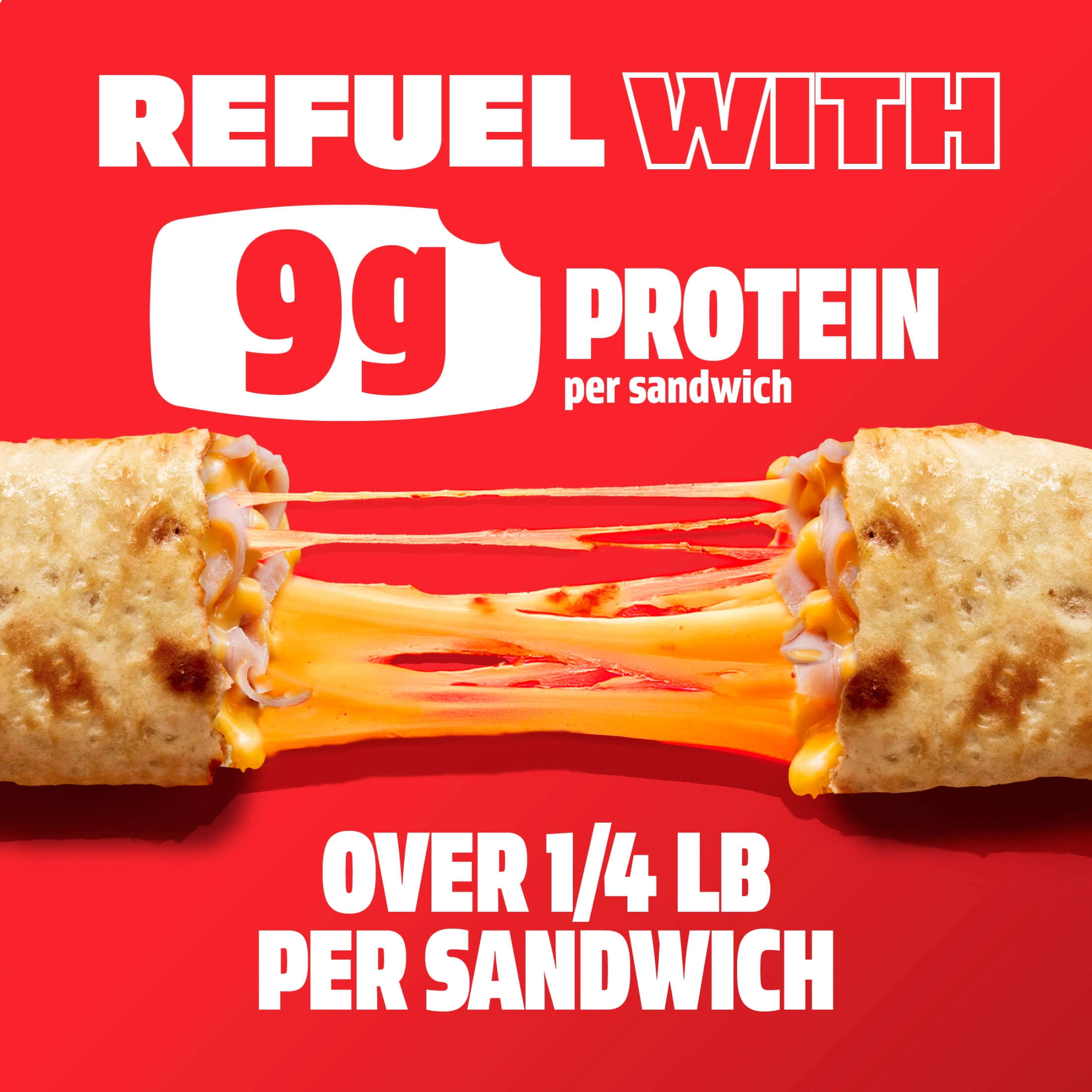Hot Pockets Frozen Sandwich Hickory Ham and Cheddar Snacks, 54 oz, 12 ct