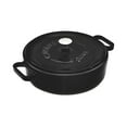 thumbnail image 2 of Matte Black Shallow 11" Cast Iron Pot, 2 of 2