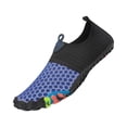 thumbnail image 3 of Barefoot Shoes for Women Lightweight Flexible Breathable Non-Slip Hike Barefoot Shoes with Wide Toe Box Ideal for Walking Running Hiking Water Activities,Royal Blue 42, 3 of 4