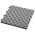 thumbnail image 3 of FlooringInc Nitro Pro Garage Tiles, Diamond, 40 Pack, 40 Sq/Ft. Gunmetal/Black, 3 of 7
