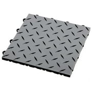 FlooringInc Nitro Pro Garage Tiles, Diamond, 40 Pack, 40 Sq/Ft. Gunmetal/Black