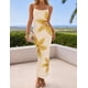 thumbnail image 2 of Vestido largo ZESICA para mujer, estampado floral, tirantes finos, 2 of 8
