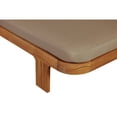 thumbnail image 2 of Crafters and Weavers Eclipse Outdoor Solid Teak Wood Sun Lounger  - Light Brown Fabric, 2 of 5