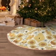 thumbnail image 5 of Sikiie Honey Honeycomb Nativity Christmas Tree Skirt, Jesus Christian Winter Holiday Tree Mat Decoration(30-48IN)48", 5 of 6